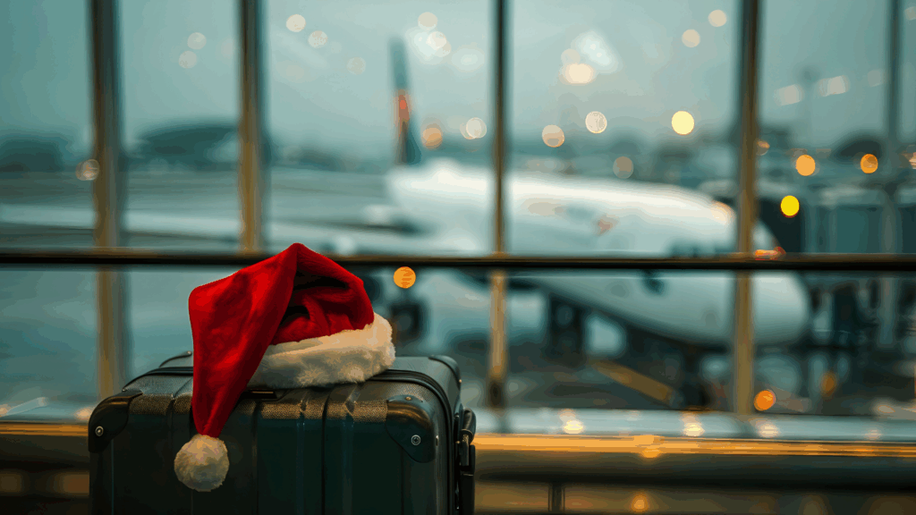 Unde parchezi când pleci de Crăciun cu avionul?
