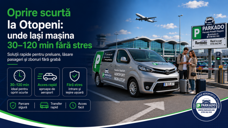 Oprire scurtă la Otopeni unde lași mașina 30–120 min fără stres