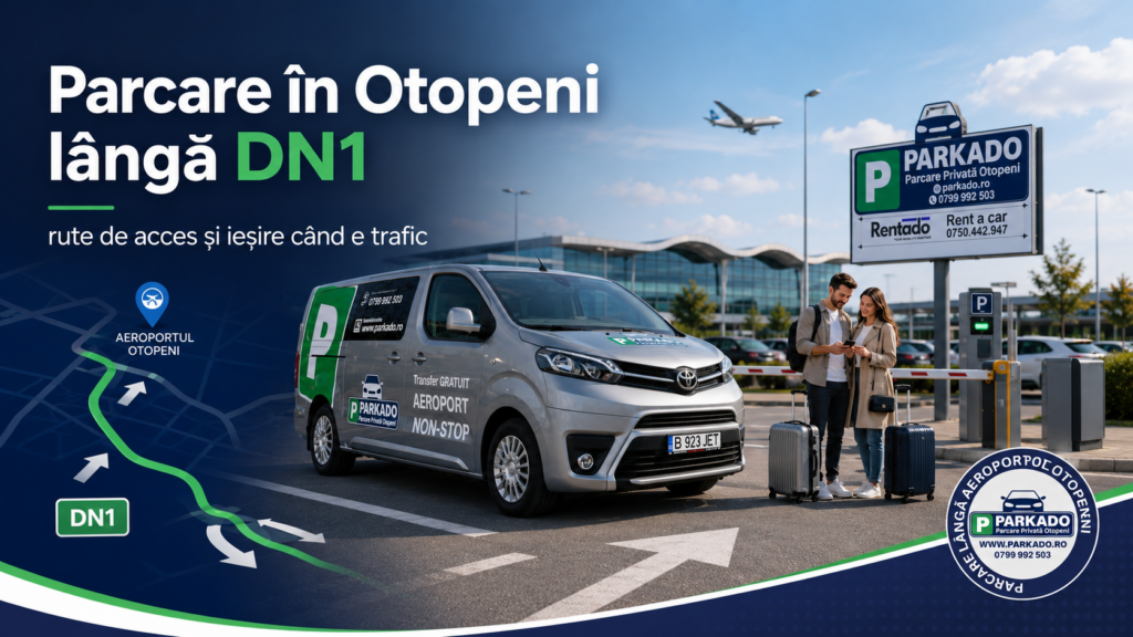 Parcare în Otopeni lângă DN1: rute de acces și ieșire când e trafic
