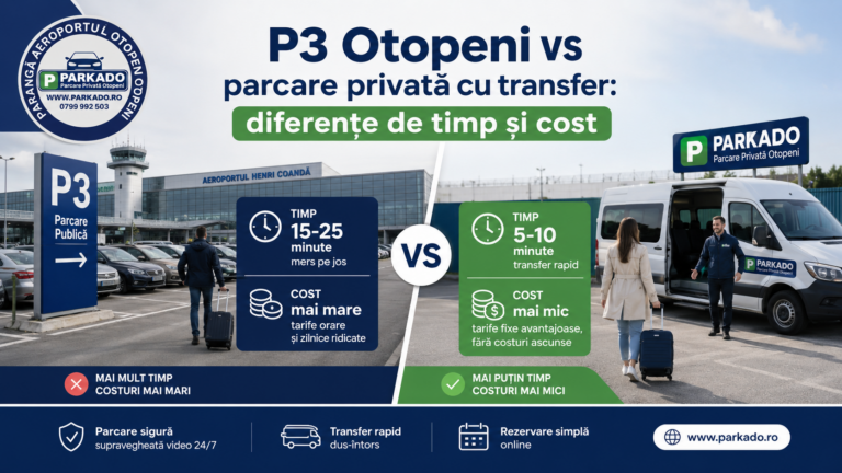 p3 parcare otopeni vs parcare privata otopeni