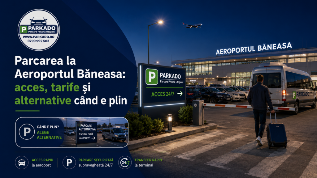 Parcarea la Aeroportul Băneasa: acces, tarife și alternative când e plin