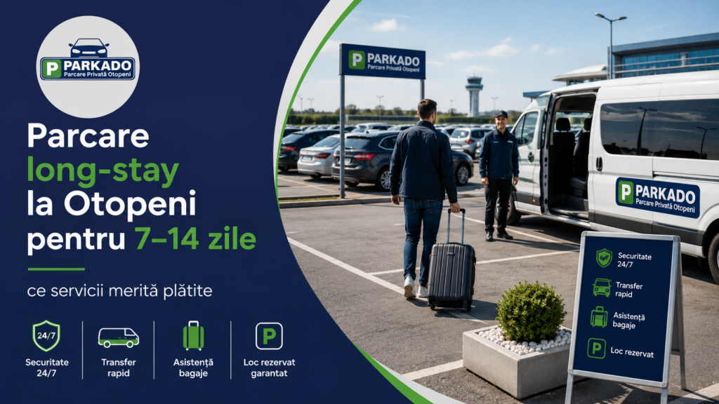 Parcare long-stay la Otopeni pentru 7–14 zile: ce servicii merită plătite