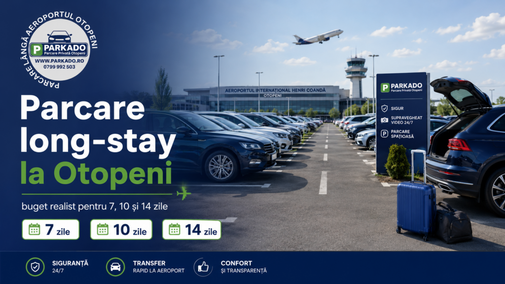 Parcare long-stay la Otopeni: buget realist pentru 7, 10 și 14 zile