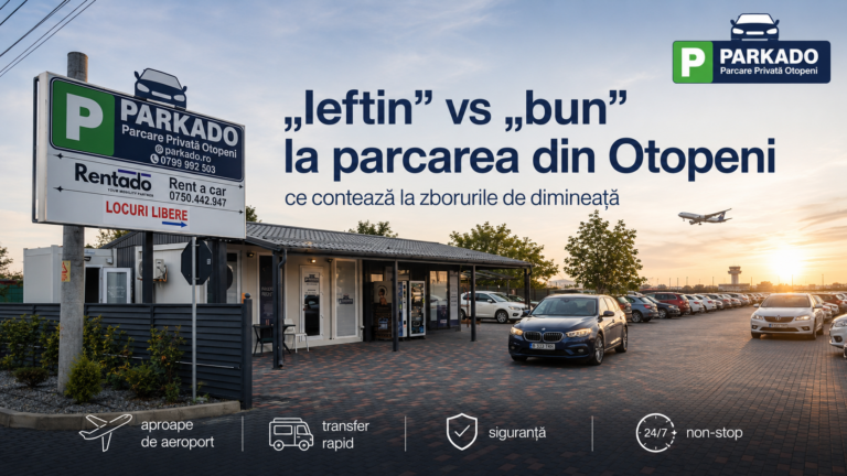 „Ieftin” vs „bun” la parcarea din Otopeni: ce contează la zborurile de dimineață