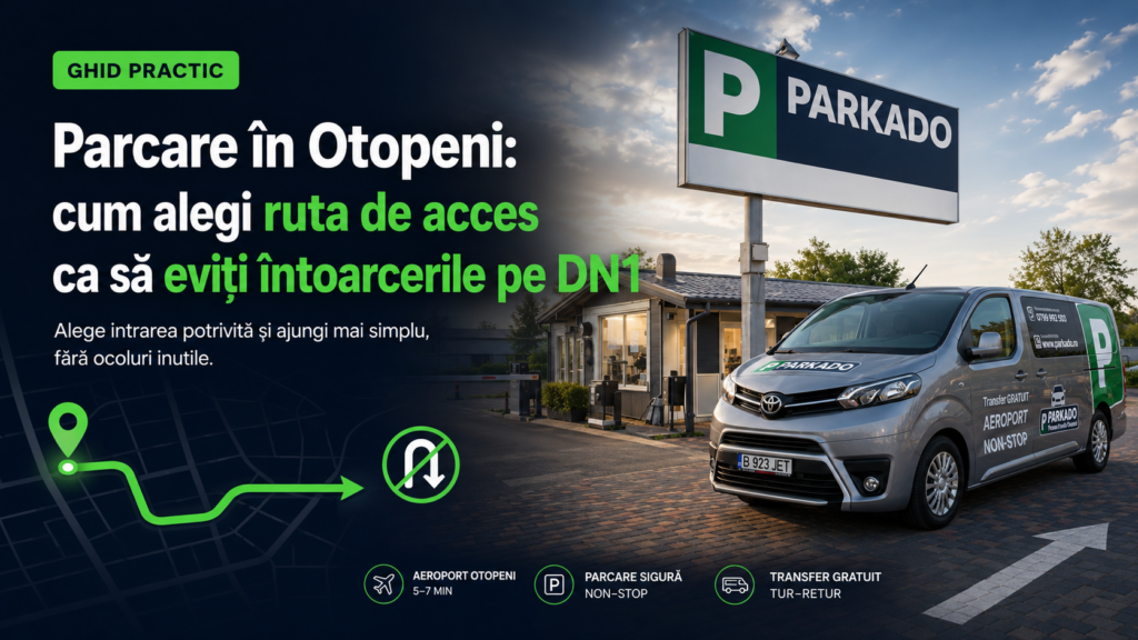 Parcare în Otopeni: cum alegi ruta de acces ca să eviți întoarcerile pe DN1